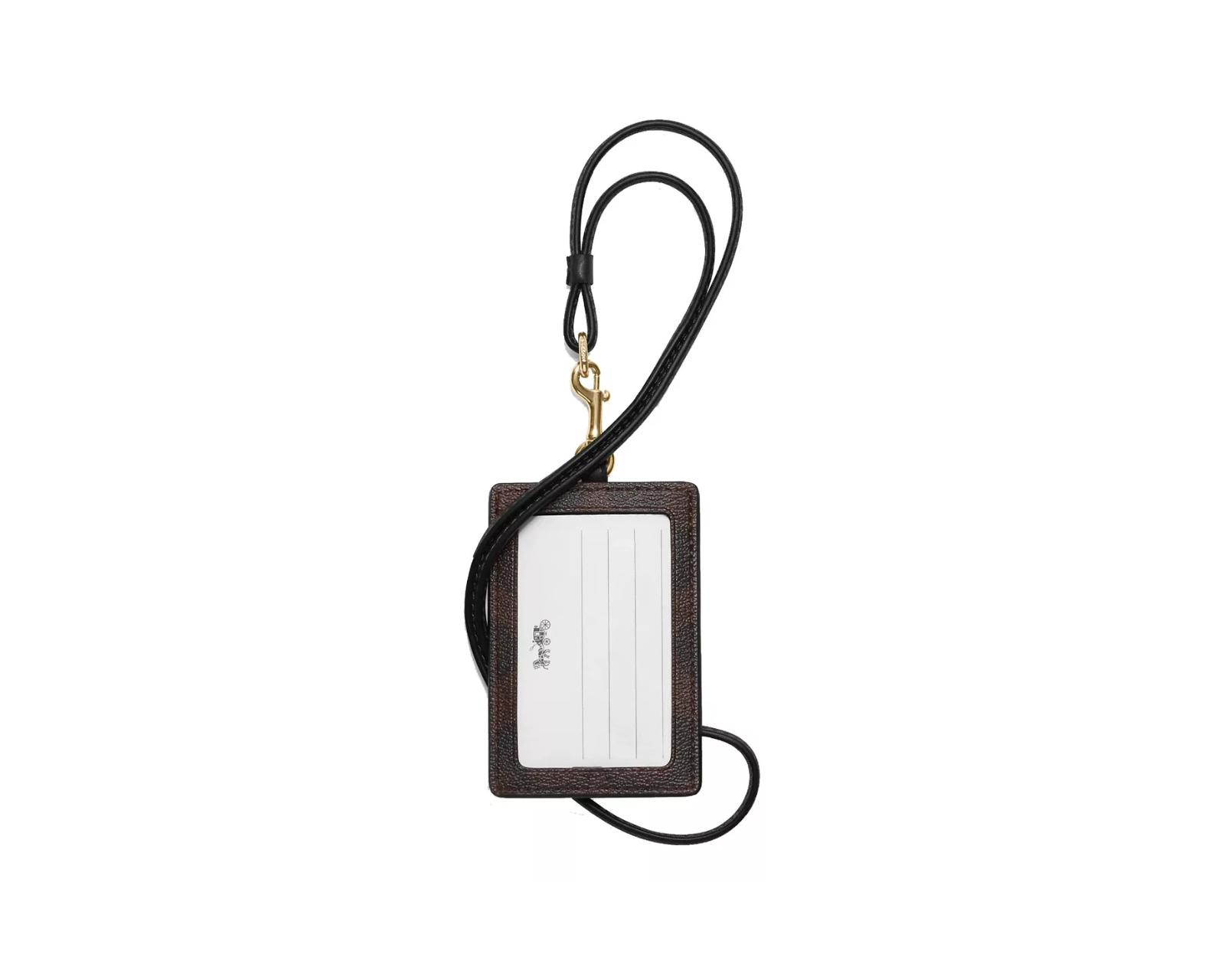 Foto 3 | Tarjetero Coach Id Lanyard Signature Canvas 63274 Color Café