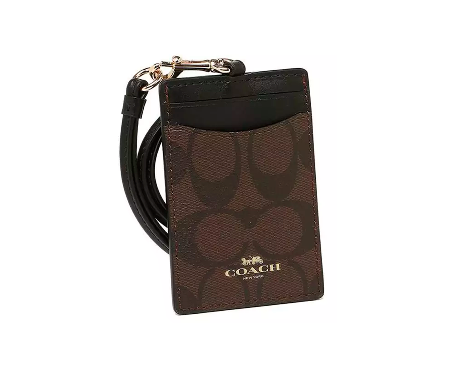 Foto 4 | Tarjetero Coach Id Lanyard Signature Canvas 63274 Color Café