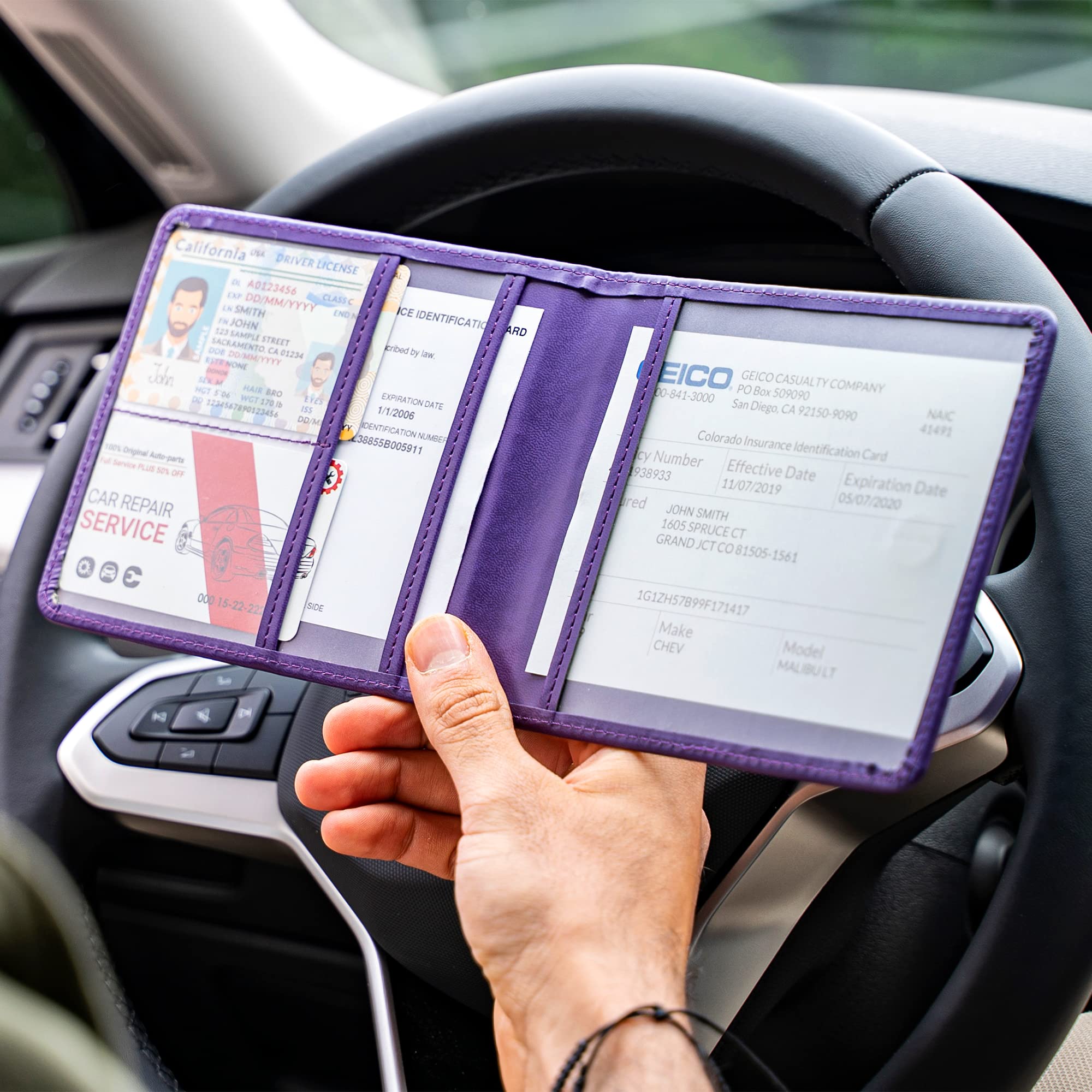 Foto 5 | Titular Del Seguro Y Registro Del Automóvil Canopus Purple - Venta Internacional.
