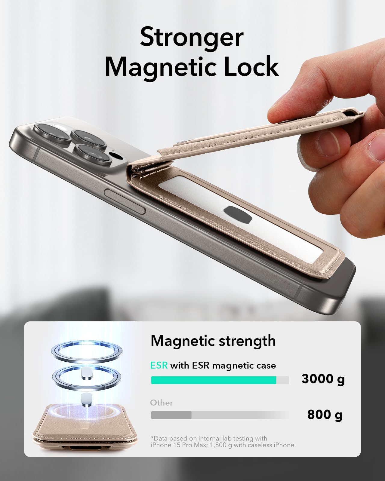 Foto 3 | Tarjetero Magsafe Wallet Esr Upgrade 5 Para Iphone - Venta Internacional.