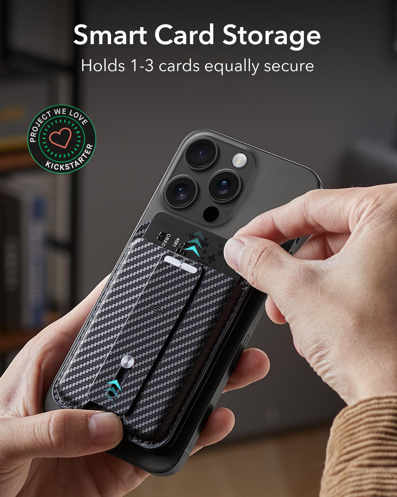 Foto 5 pulgar | Magsafe Wallet Esr Magnetic Geo Con Función Find My Para Iphone, Color Negro - Venta Internacional.