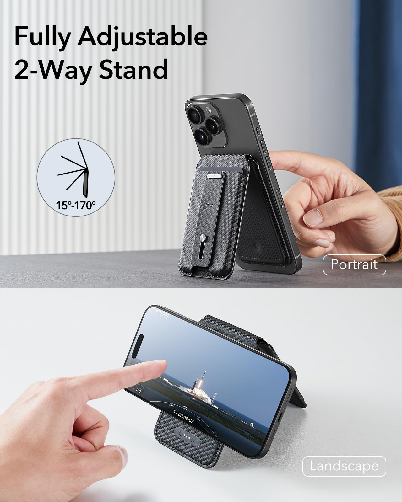 Foto 6 pulgar | Magsafe Wallet Esr Magnetic Geo Con Función Find My Para Iphone, Color Negro - Venta Internacional.