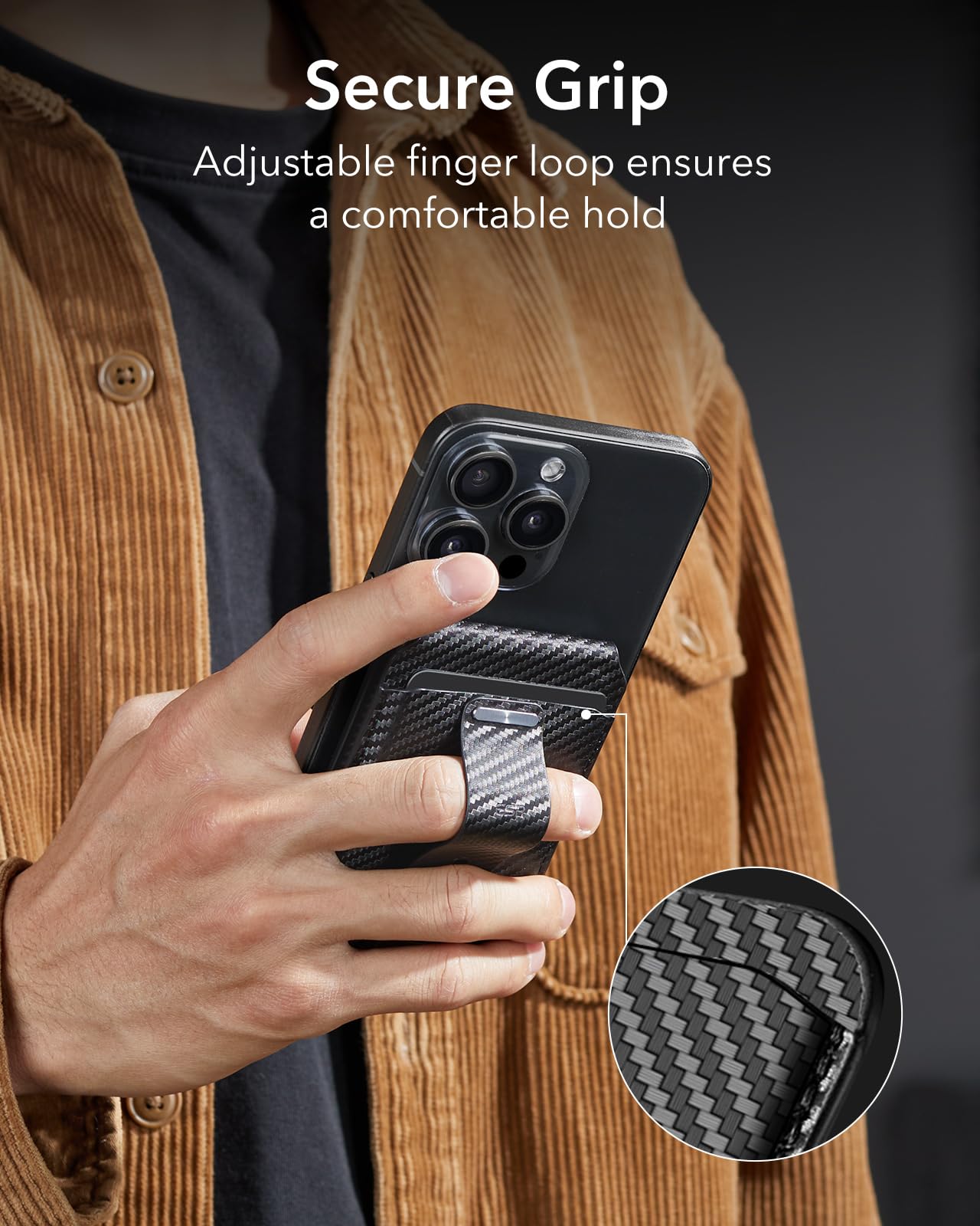Foto 7 pulgar | Magsafe Wallet Esr Magnetic Geo Con Función Find My Para Iphone, Color Negro - Venta Internacional.