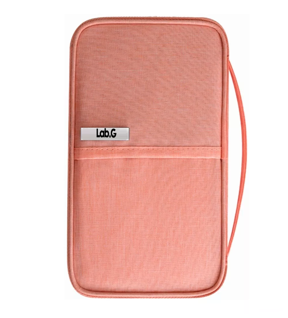 Foto 2 pulgar | Cartera Porta Funda Pasaporte Documentos, Rosa