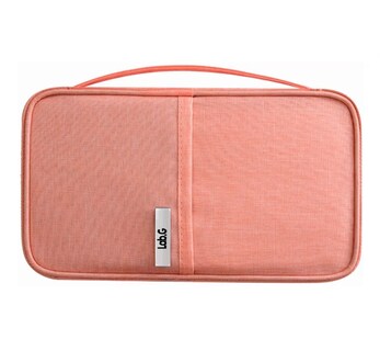 Foto 3 | Cartera Porta Funda Pasaporte Documentos, Rosa