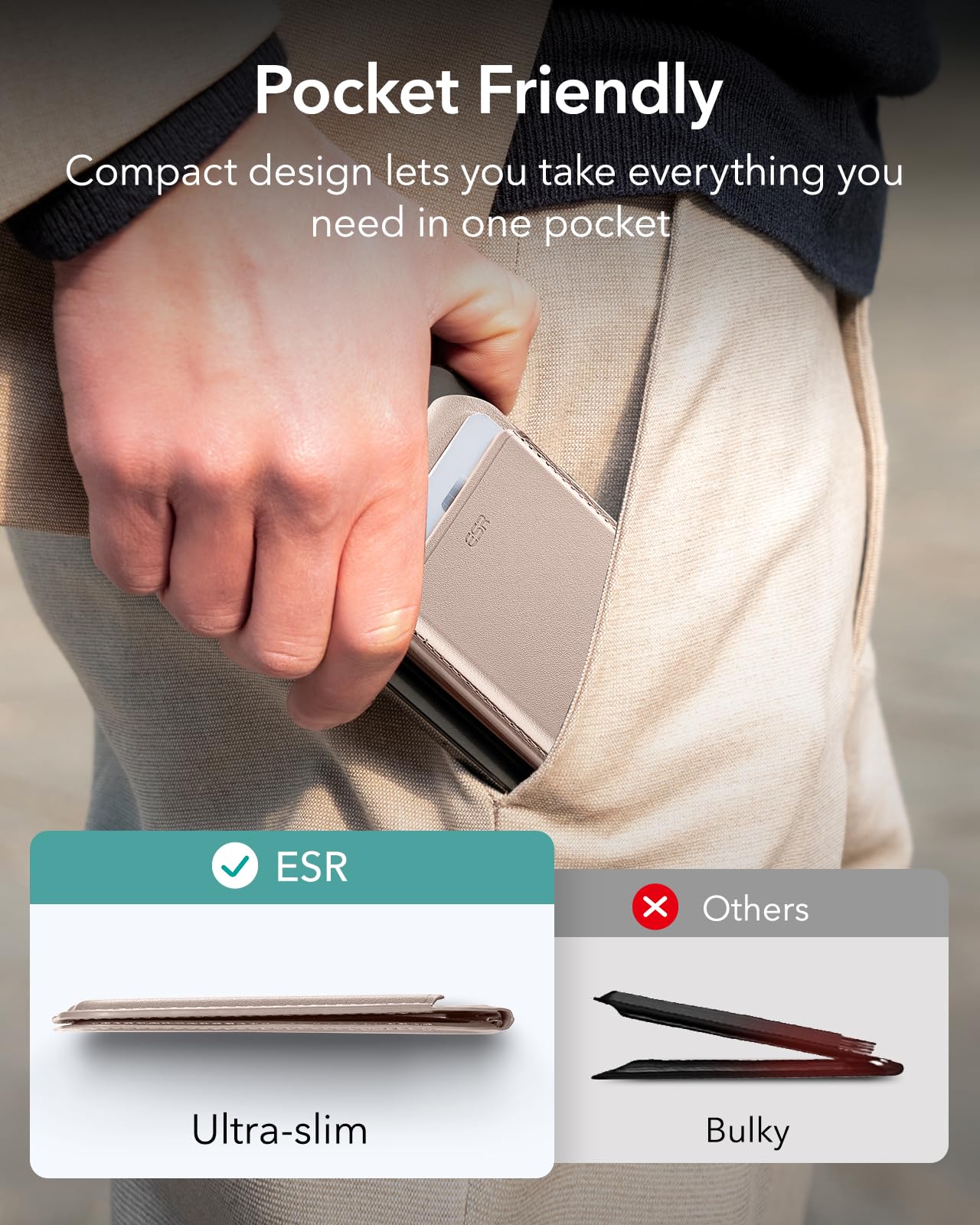 Foto 8 pulgar | Tarjetero Magsafe Wallet Esr Upgrade 5 Para Iphone 12-16 - Venta Internacional.