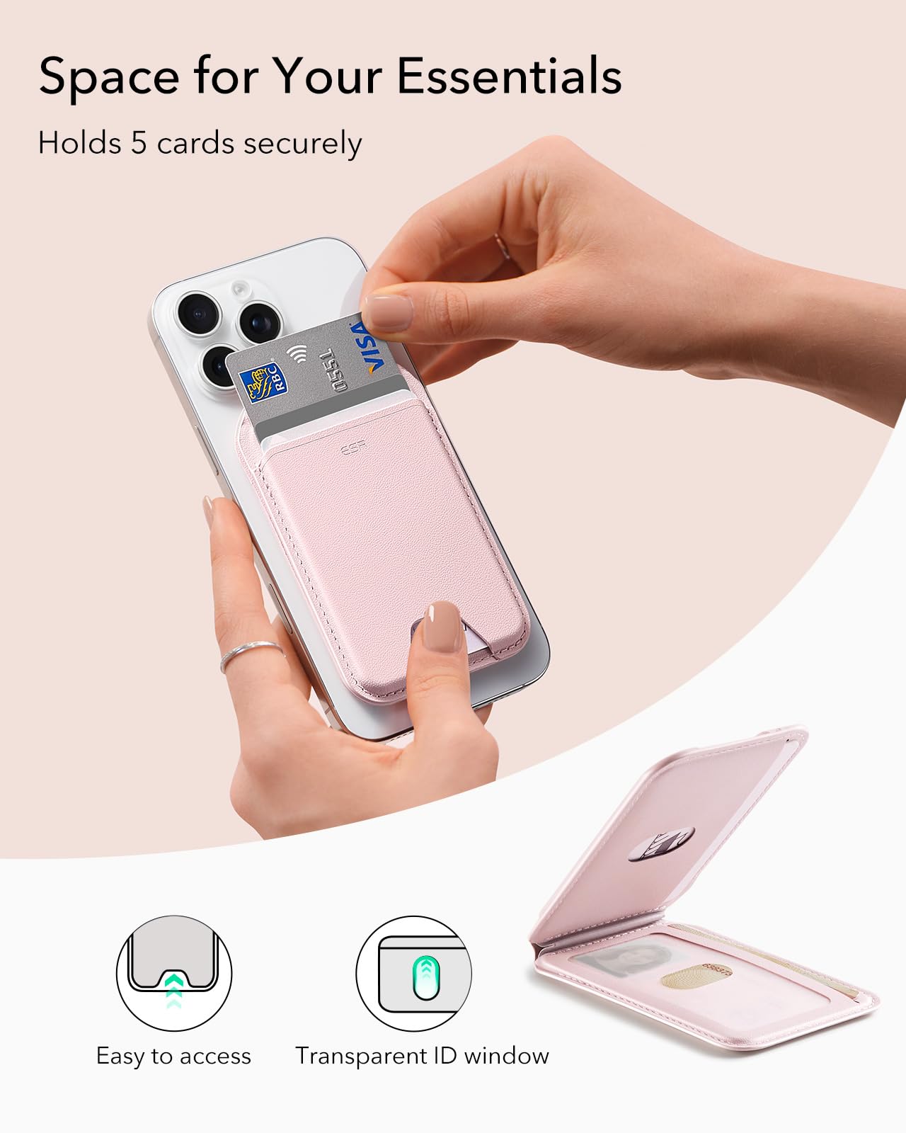 Foto 6 pulgar | Cartera Magnética Esr Mejorada Para Aura Magsafe Iphone 16-12 - Venta Internacional.