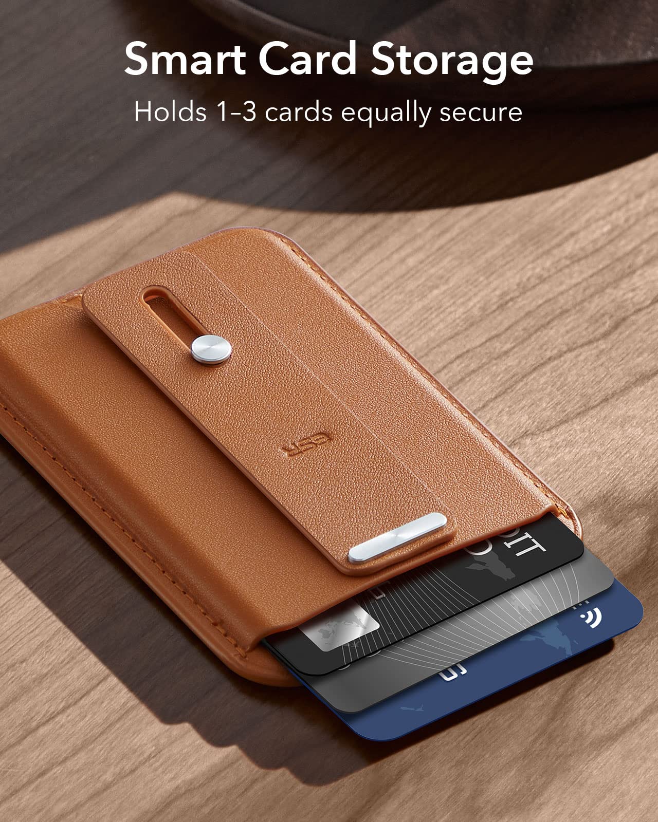 Foto 4 pulgar | Cartera Magnética Esr Compatible Con Magsafe Iphone Brown - Venta Internacional.