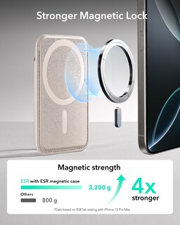 Foto 3 | Cartera Magnética Esr Para Iphone Magsafe Wallet De Piel Vegana - Venta Internacional.