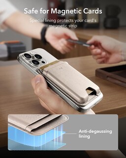 Foto 7 | Cartera Magnética Esr Para Iphone Magsafe Wallet De Piel Vegana - Venta Internacional.