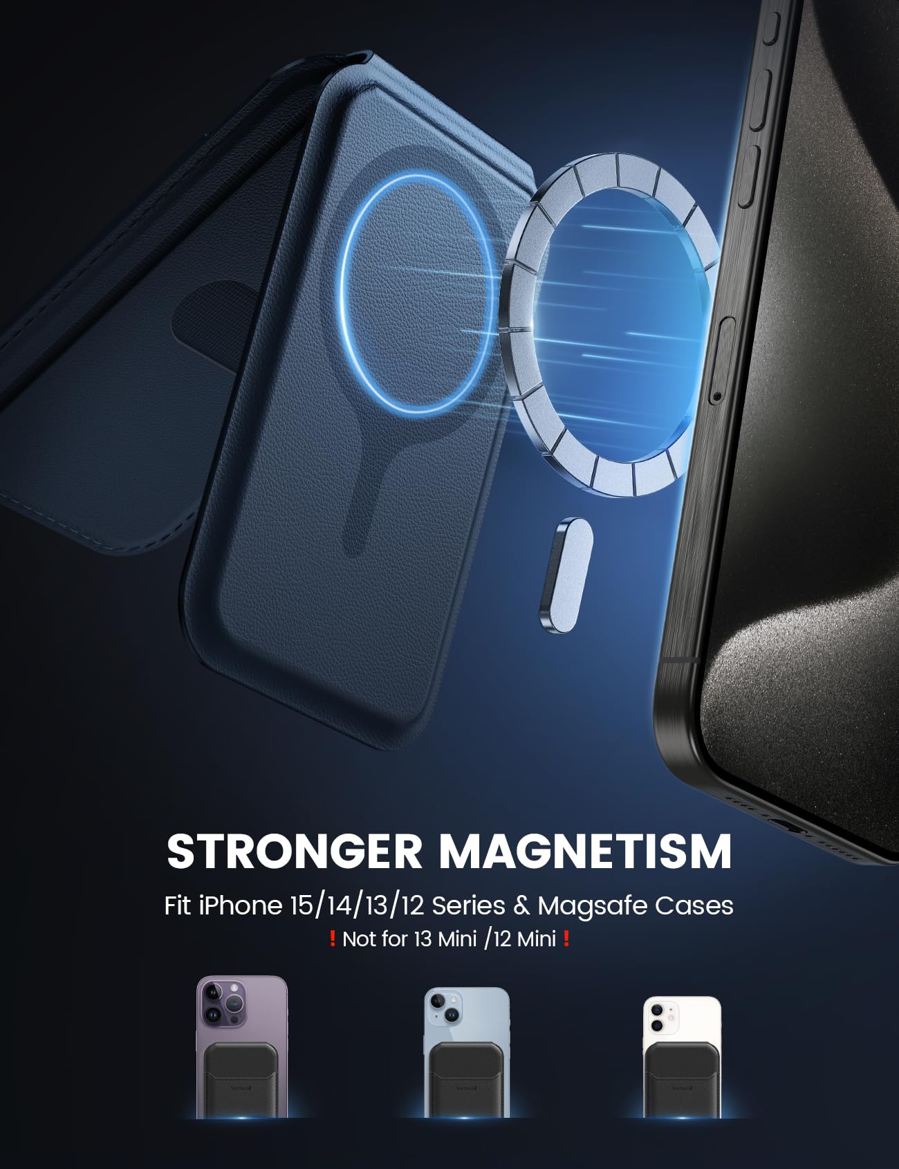 Foto 3 pulgar | Soporte Magnético Tipo Cartera Lamicall Mejorado Para Iphone Con Tarjetas - Venta Internacional.