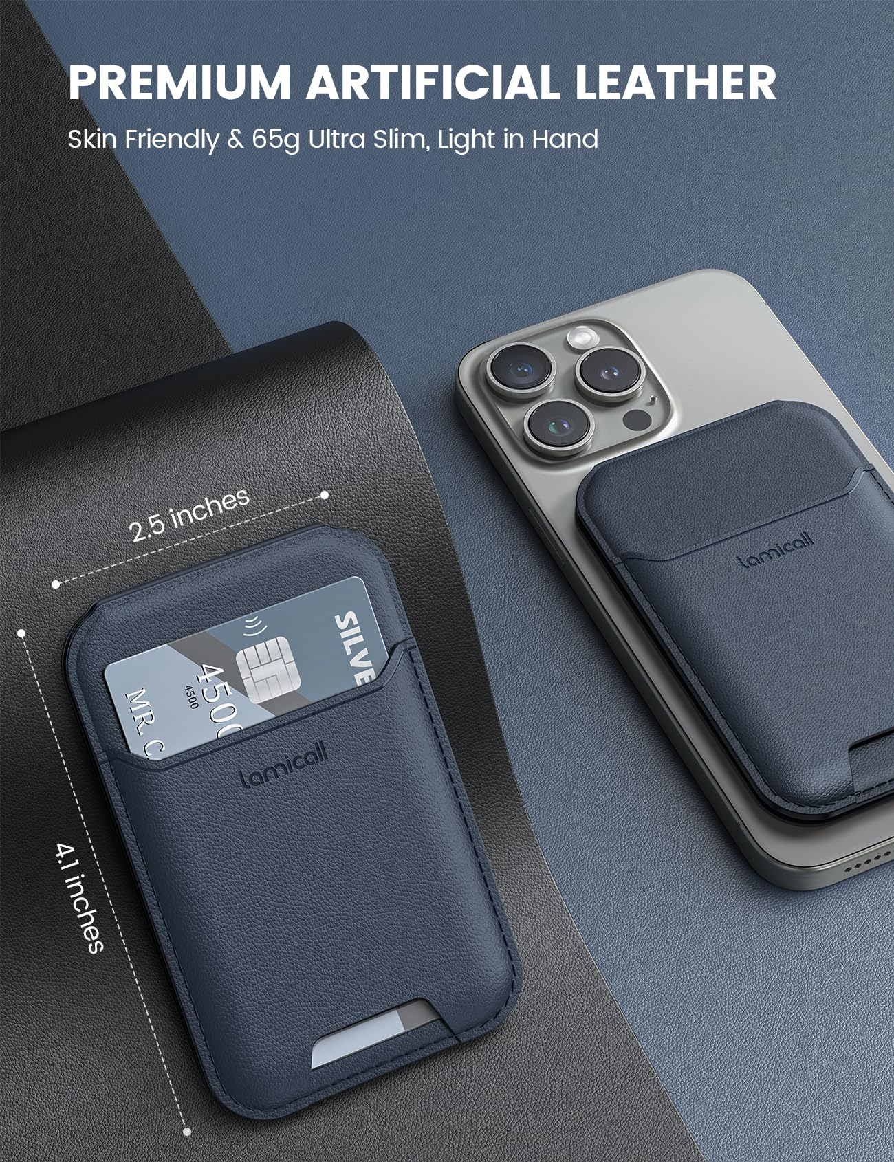 Foto 4 pulgar | Soporte Magnético Tipo Cartera Lamicall Mejorado Para Iphone Con Tarjetas - Venta Internacional.