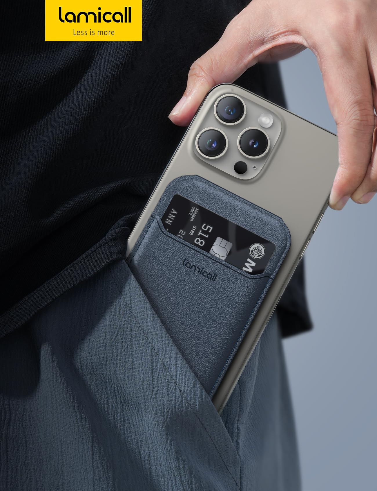 Foto 7 | Soporte Magnético Tipo Cartera Lamicall Mejorado Para Iphone Con Tarjetas - Venta Internacional.