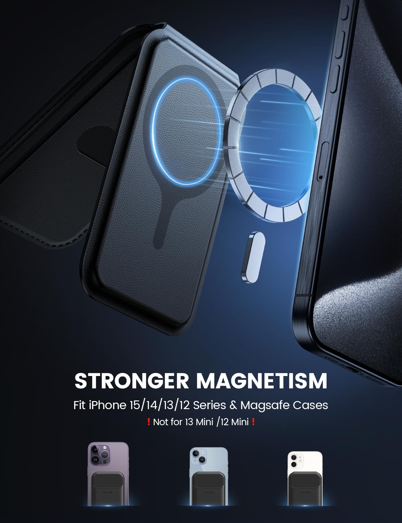 Foto 5 pulgar | Tarjetero Magnético Lamicall Para Magsafe Iphone - Venta Internacional.