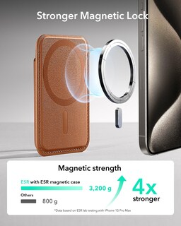 Foto 3 | Cartera Magnética Esr Para Iphone Magsafe Wallet Con 5 Tarjetas - Venta Internacional.