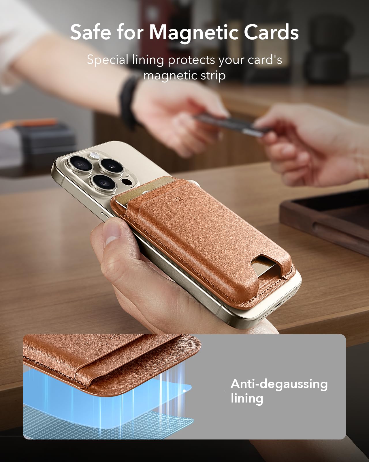 Foto 8 pulgar | Cartera Magnética Esr Para Iphone Magsafe Wallet Con 5 Tarjetas - Venta Internacional.