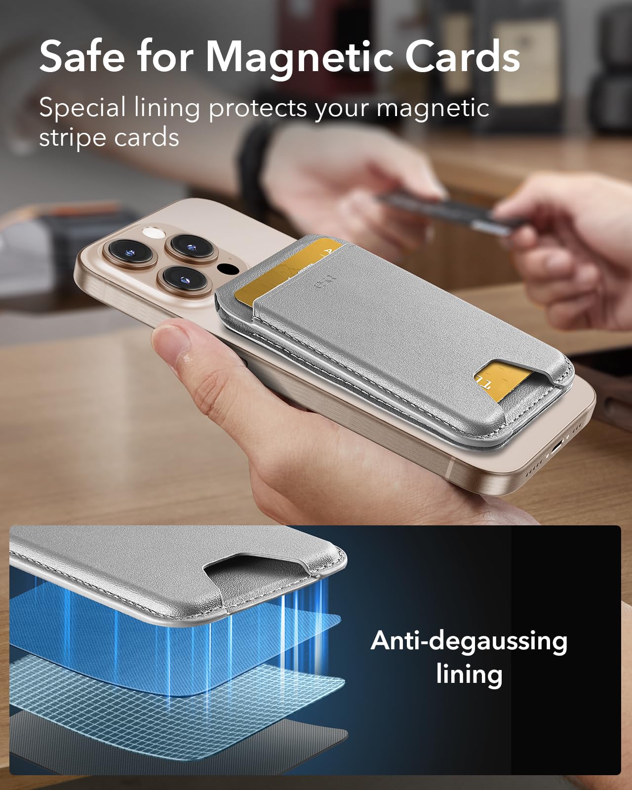 Foto 7 pulgar | Cartera Magnética Magsafe 5 Mejorada Con Esr Para Iphone - Venta Internacional.