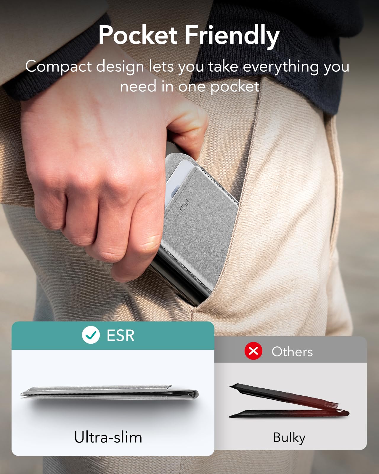 Foto 7 | Cartera Magnética Magsafe 5 Mejorada Con Esr Para Iphone - Venta Internacional.