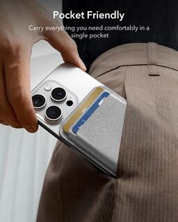 Foto 5 | Cartera Magnética Esr Para Iphone Serie 16/15/14/13/12 Gris - Venta Internacional.