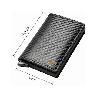 Foto 2 | Cartera De Hombre Con Tarjetero Bordado Lab.g Negro