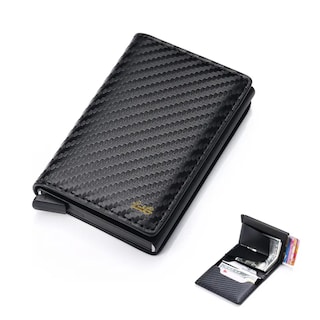Foto 3 | Cartera De Hombre Con Tarjetero Bordado Lab.g Negro