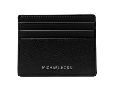 Foto 1 | Tarjetero Michael Kors Cooper Pebbled Leather Tall Card Case 36s4lcod2l Color Negro