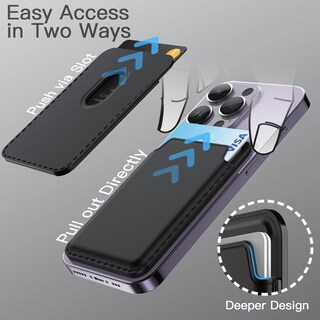 Foto 4 | Cartera Magnética Jetech Compatible Con Magsafe Para Iphone 15/14/13/12 - Venta Internacional.