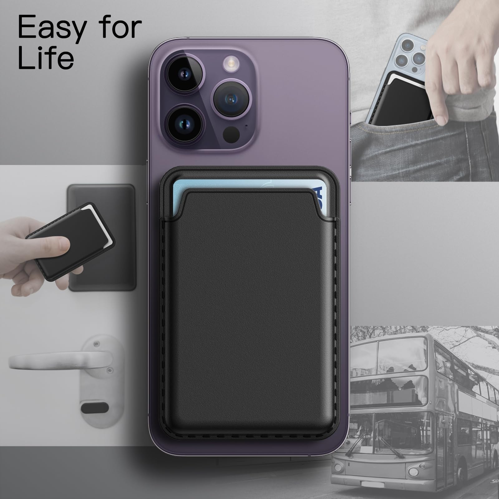 Foto 7 | Cartera Magnética Jetech Compatible Con Magsafe Para Iphone 15/14/13/12 - Venta Internacional.