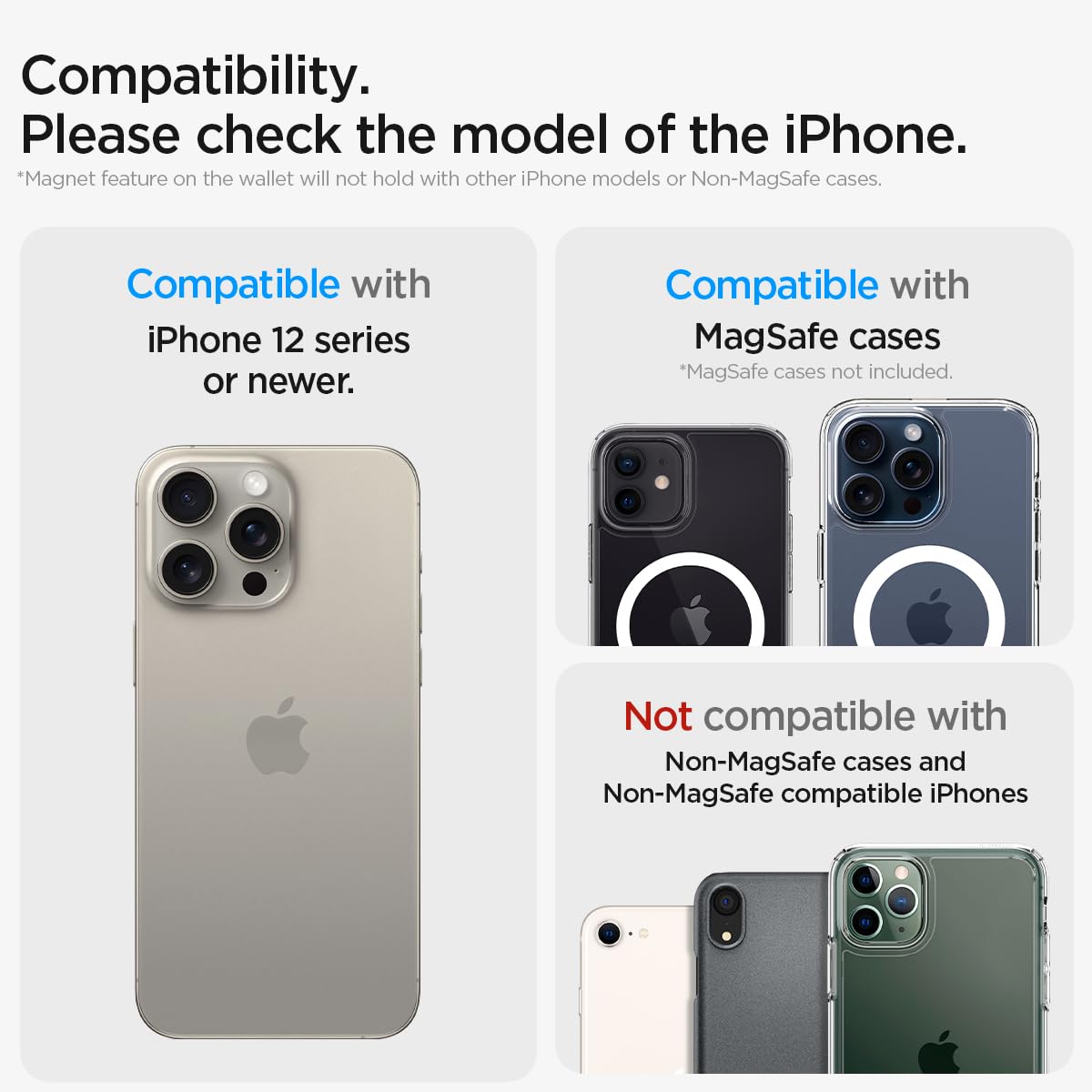 Foto 3 pulgar | Tarjetero Magnético Spigen Magfit Para Iphone Con 3 Tarjetas - Venta Internacional.