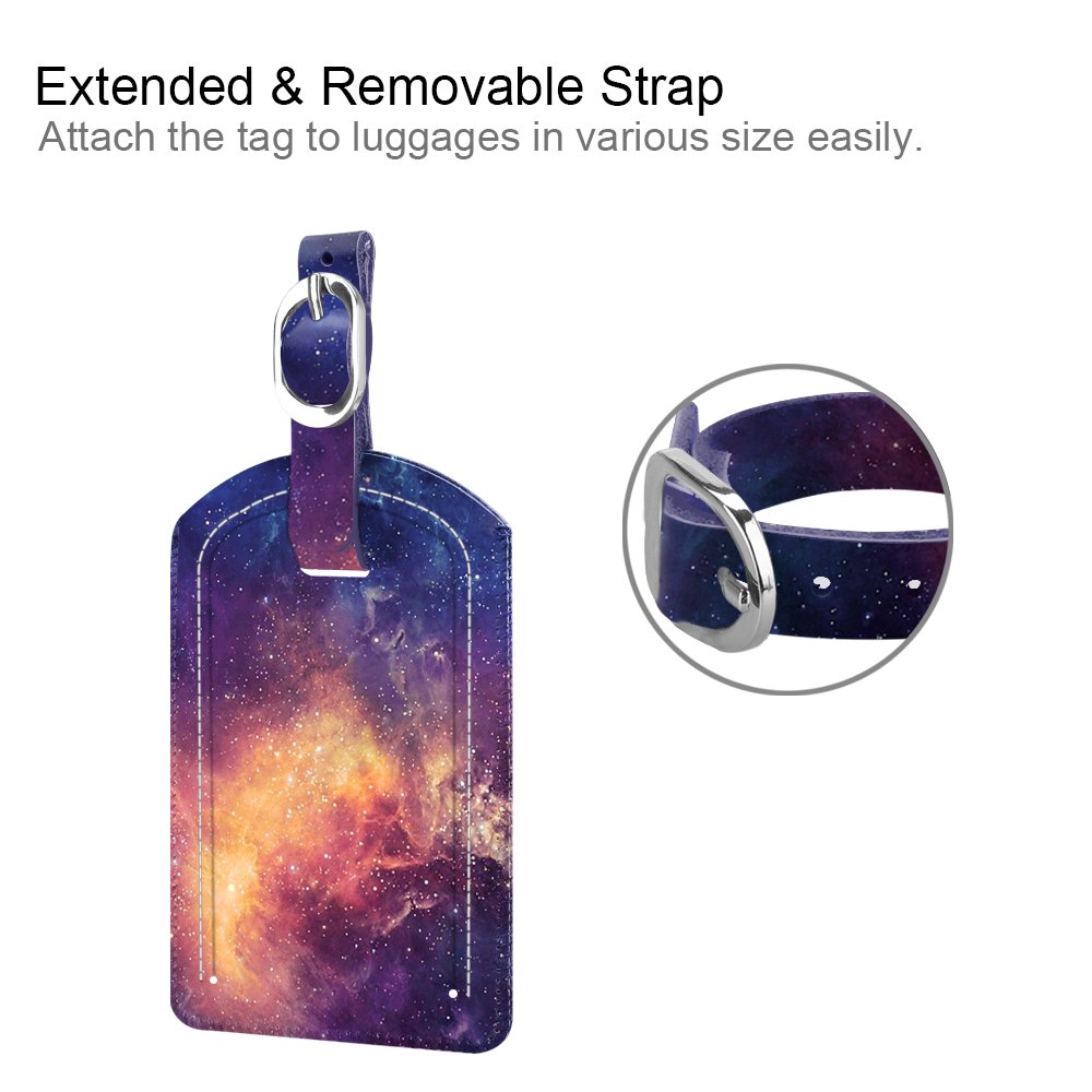Foto 3 | Etiquetas De Equipaje Fintie Leather Con Nombre E Identificación Con Funda De Privacidad - Venta Internacional.