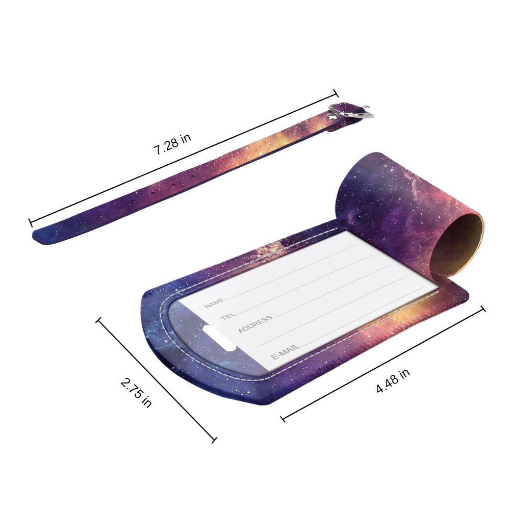 Foto 5 | Etiquetas De Equipaje Fintie Leather Con Nombre E Identificación Con Funda De Privacidad - Venta Internacional.