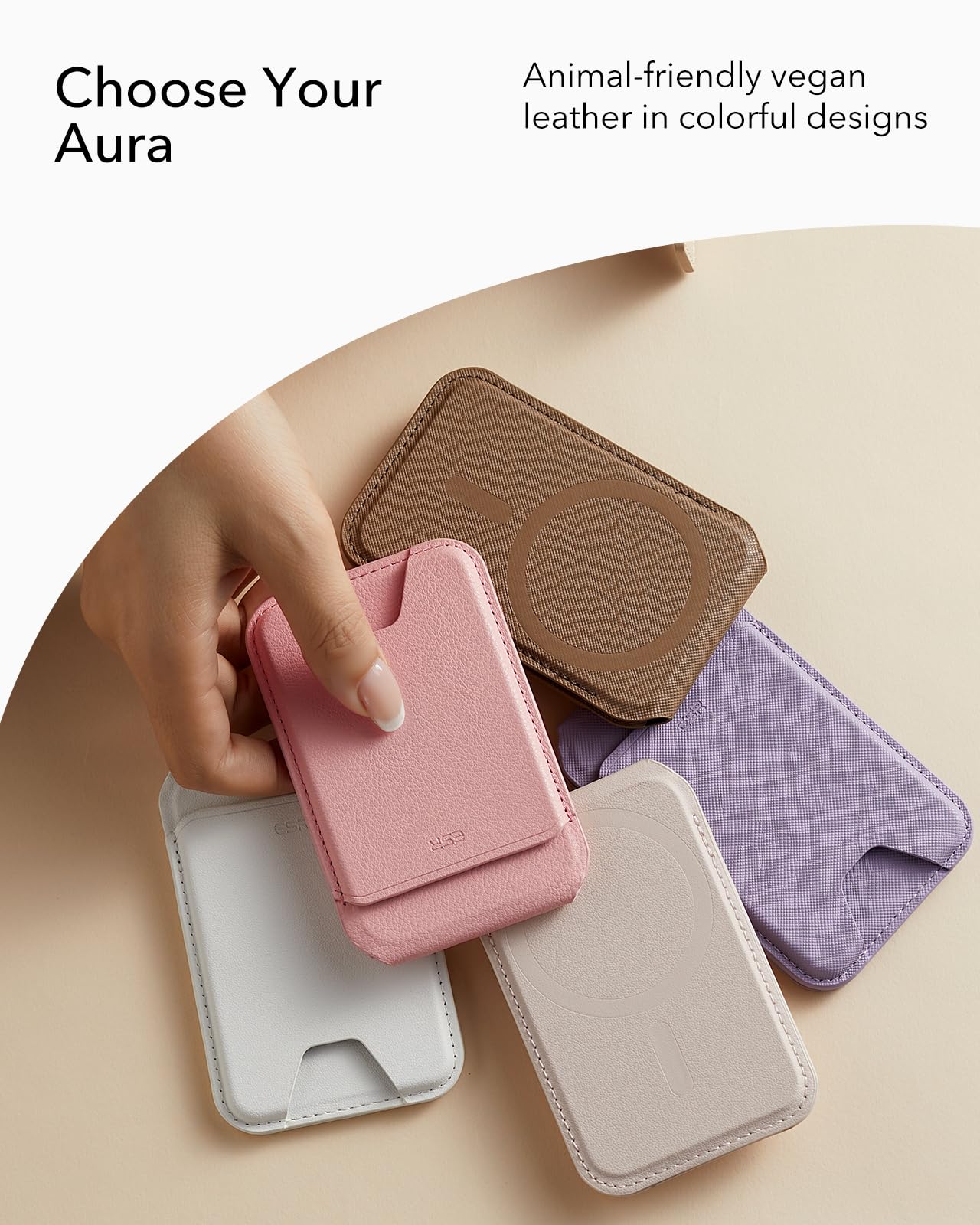 Foto 7 pulgar | Tarjetero Magsafe Wallet Esr Aura 5 Con Soporte Ajustable - Venta Internacional.