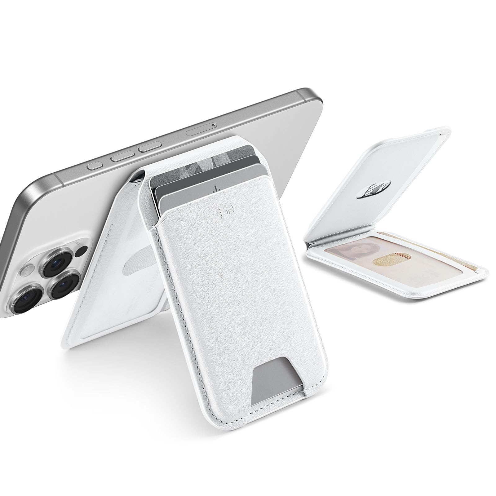 Foto 2 pulgar | Tarjetero Magsafe Wallet Esr Aura 5 Para Iphone 12 A 16, Color Blanco - Venta Internacional.
