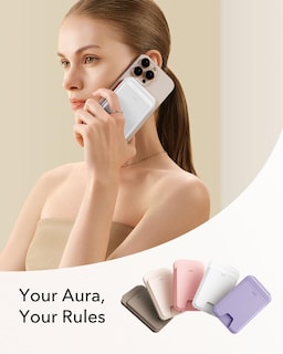 Foto 2 | Tarjetero Magsafe Wallet Esr Aura 5 Para Iphone 12 A 16, Color Blanco - Venta Internacional.