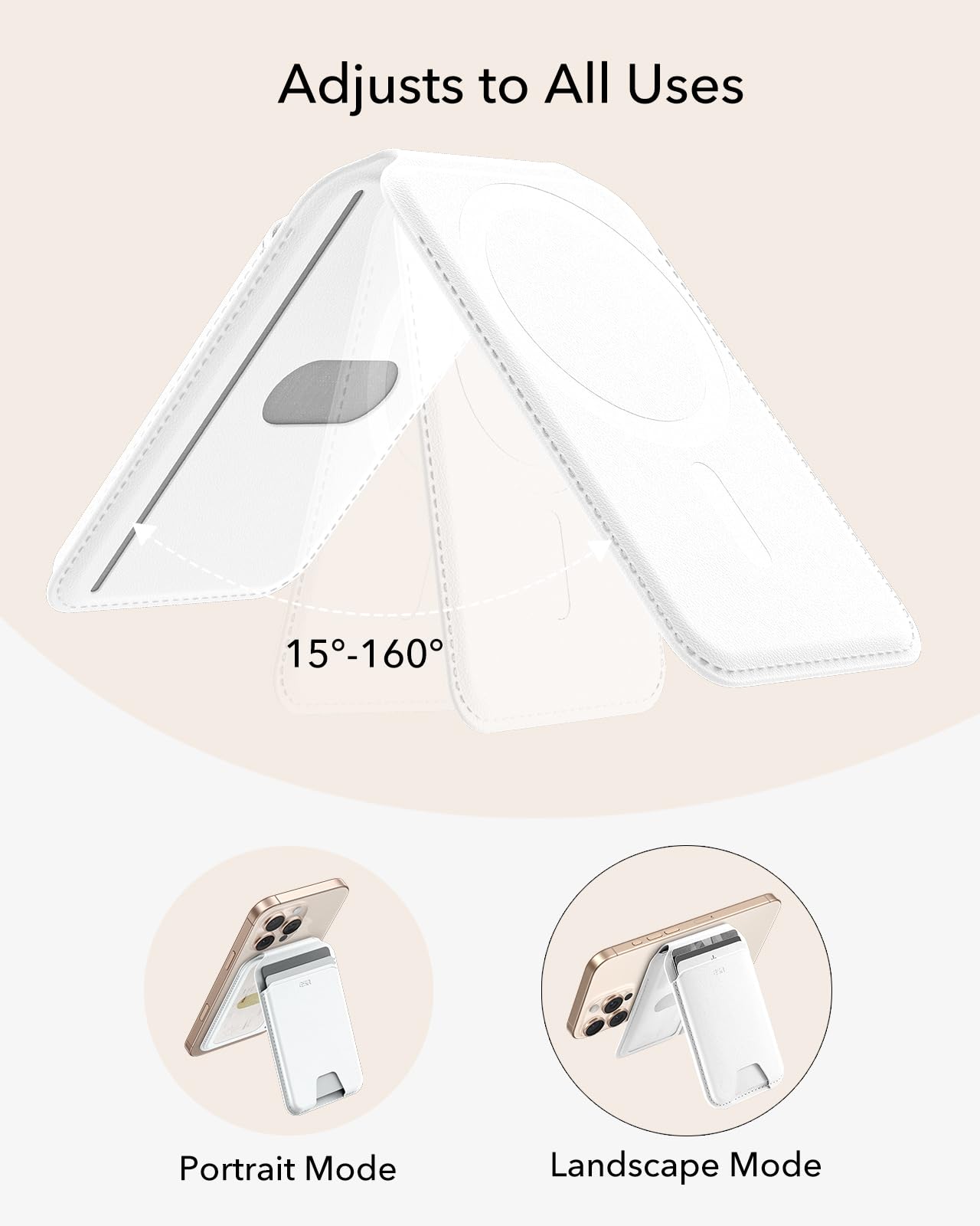 Foto 5 pulgar | Tarjetero Magsafe Wallet Esr Aura 5 Para Iphone 12 A 16, Color Blanco - Venta Internacional.