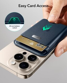 Foto 5 | Cartera Magsafe Esr Classic Geo Para Iphone 12/16, Color Azul Oscuro - Venta Internacional.