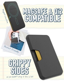 Foto 2 | Funda Smartish Side Hustle Para Iphones Magsafe, Color Negro - Venta Internacional.