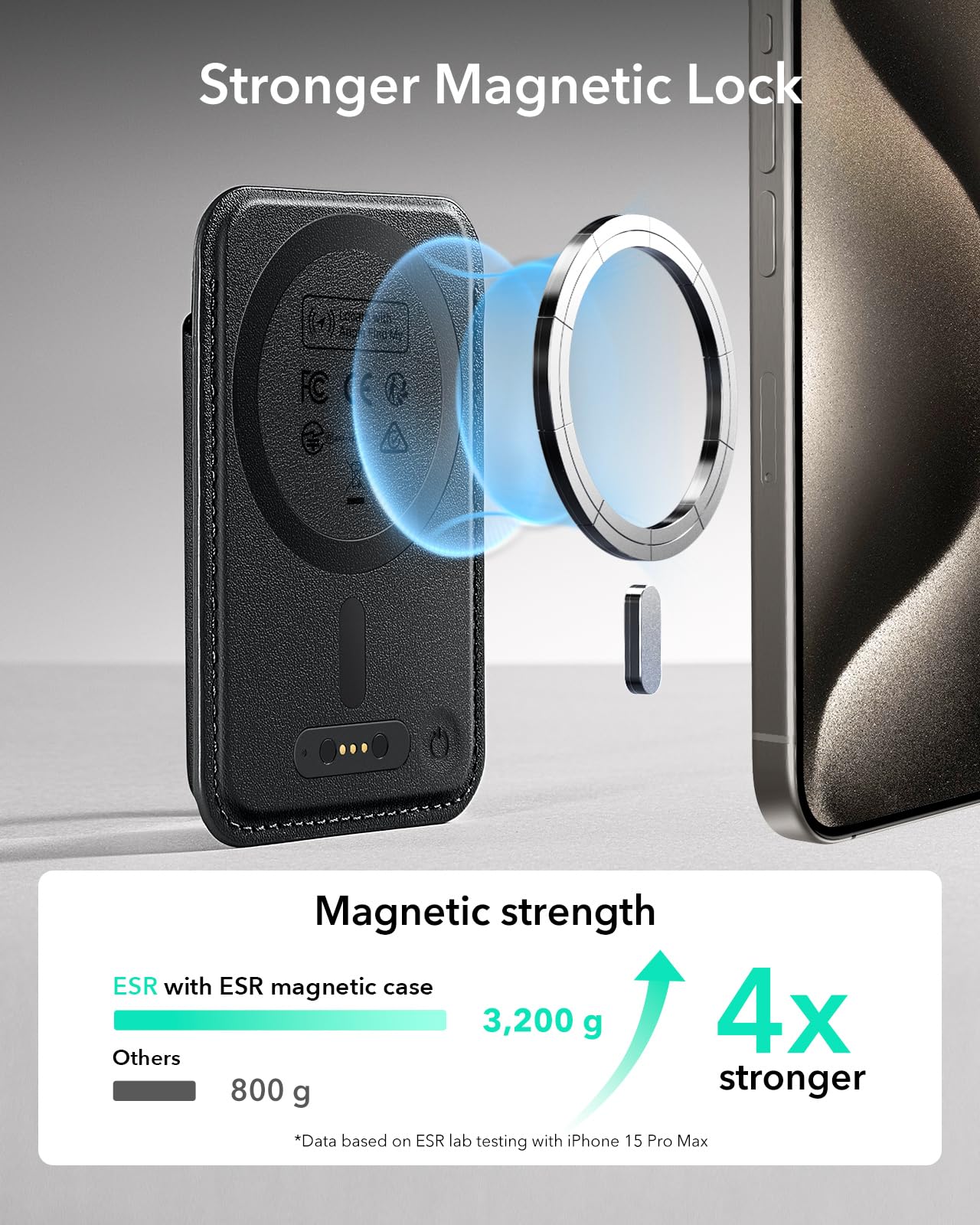 Foto 4 | Magsafe Wallet Esr Con Función Find My Para Iphone - Venta Internacional.