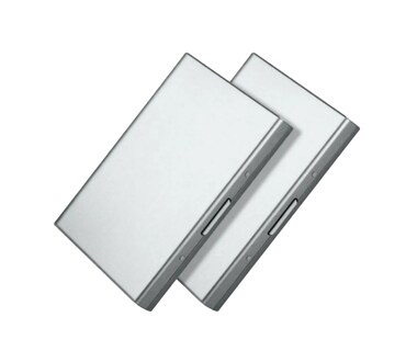 Foto 1 | Xtellar Pack De 2 Tarjeteros De Acero Inoxidable - Compacto, Seguro Y Elegante