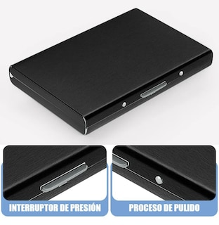 Foto 4 | Xtellar Pack De 2 Tarjeteros De Acero Inoxidable - Compacto, Seguro Y Elegante
