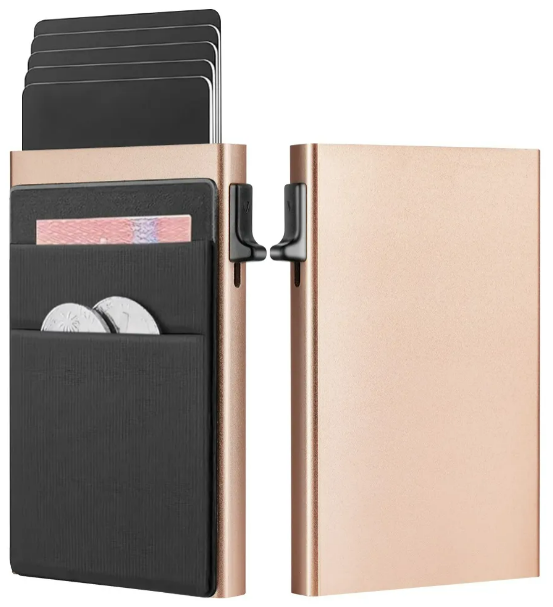 Tarjetero Xtellar Pop Out: Cartera Elegante, Segura Y Multifuncional