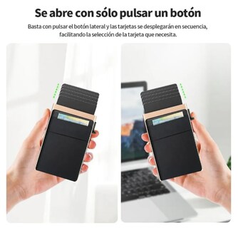 Foto 2 | Tarjetero Xtellar Pop Out: Cartera Elegante, Segura Y Multifuncional