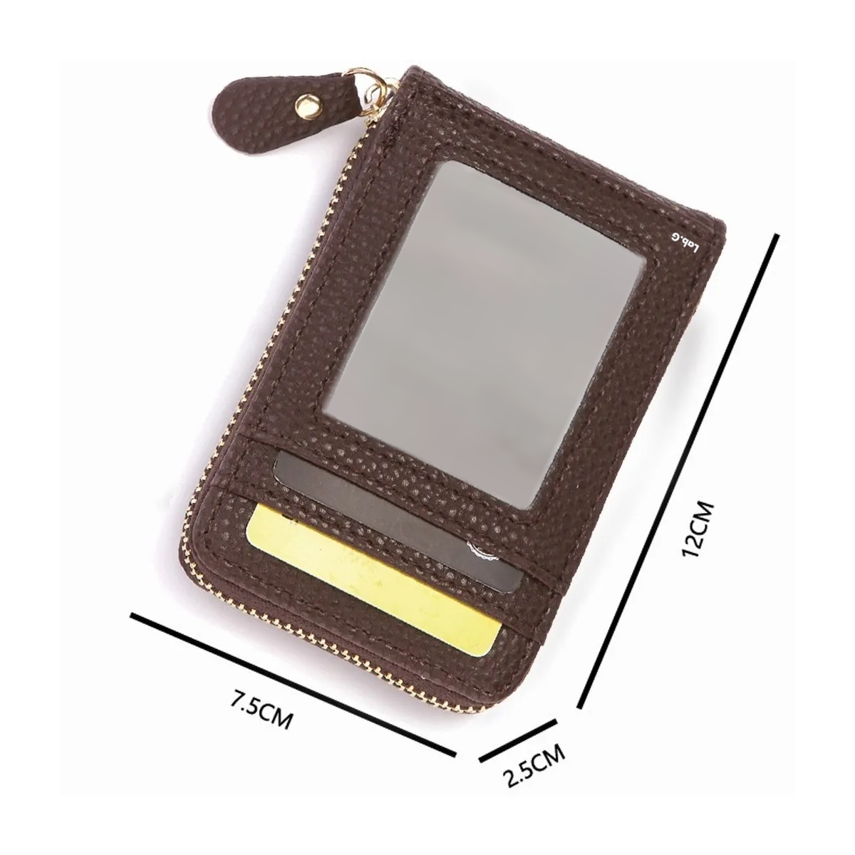 Foto 4 pulgar | Cartera Minimalista Hombre Mujer Tarjetero Protección Rfid Lab.g Marron