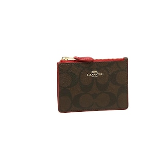 Foto 1 | Mini Id Case Coach F16107 Café Oscuro Fiusha
