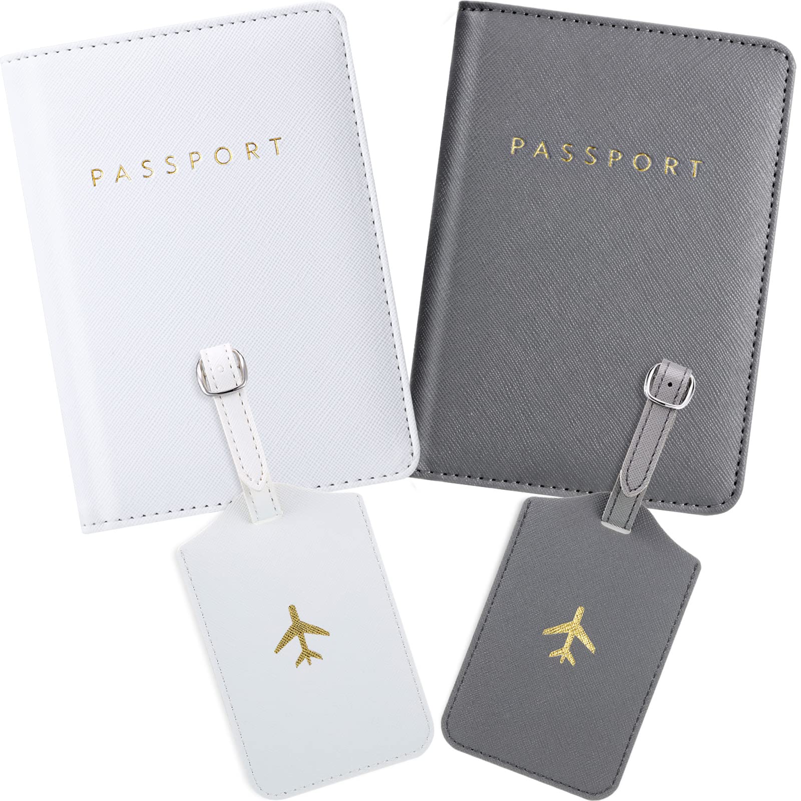 Foto 1 | Juego De Fundas Para Pasaportes Y Etiquetas De Equipaje Weewooday (2 Piezas) - Venta Internacional.