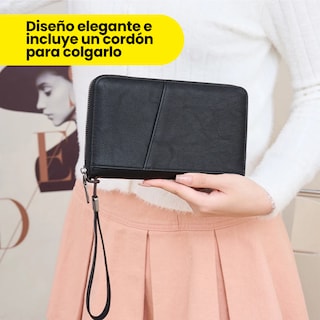 Foto 5 | Cartera Porta Pasaporte Tarjetas Bolsa Viaje Protección Rfid