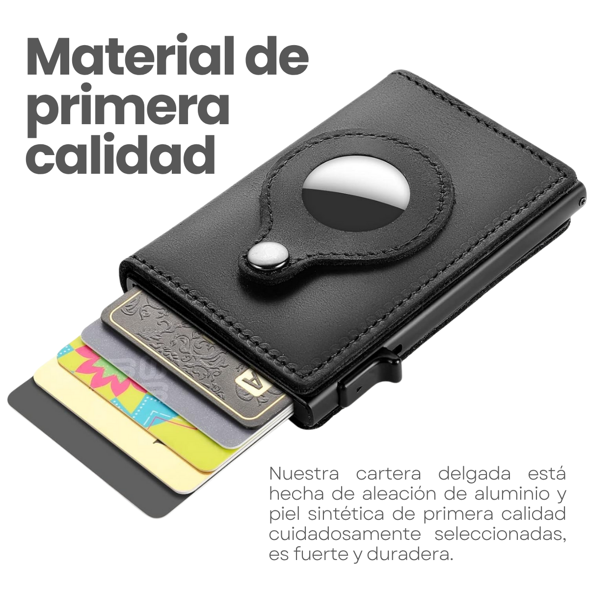 Foto 3 | Cartera Con Tarjetero Desplegable Magnético Protección Rfid