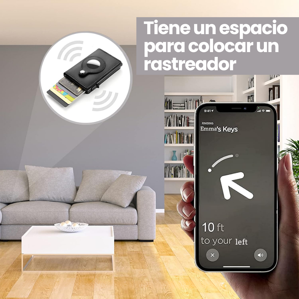 Foto 6 | Cartera Con Tarjetero Desplegable Magnético Protección Rfid