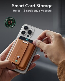 Foto 4 | Cartera Magsafe Esr Magnetic Geo Con Pantalla Completa Find My Brown Para Iphone - Venta Internacional.