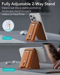 Foto 5 | Cartera Magsafe Esr Magnetic Geo Con Pantalla Completa Find My Brown Para Iphone - Venta Internacional.